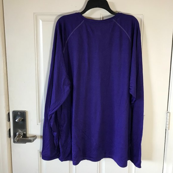 NWT adidas Climalite Long Sleeve Shirt Purple - Picture 2 of 2